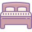 icons8-bed-64 Double bed icon
